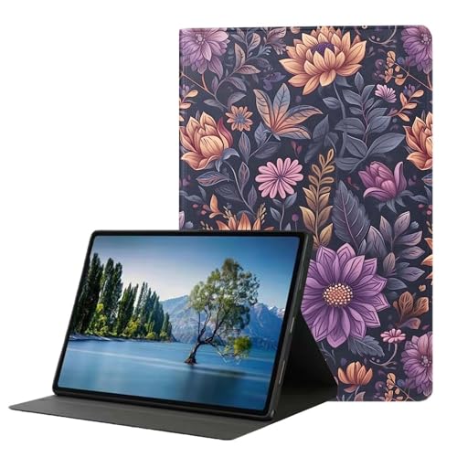 DHEEBFWE Schutzhülle für iPad der 10. Generation 2022, 27,7 cm (10,9 Zoll), Premium-Leder-Folio-Ständer, automatische Wake/Sleep-Funktion, mehrere Betrachtungsständer, Mandala-Blume von DHEEBFWE