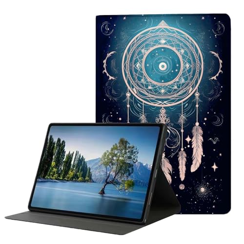 DHEEBFWE Schutzhülle für iPad der 10. Generation 2022, 27,7 cm (10,9 Zoll), Premium-Leder-Folio-Ständer, automatische Wake-/Sleep-Funktion, mehrere Betrachtungsständer, Traumfänger von DHEEBFWE