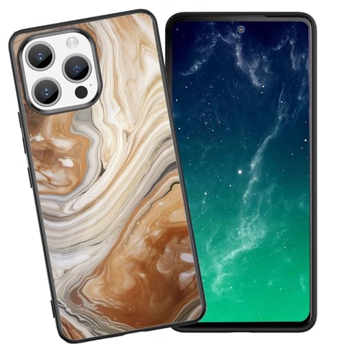 DHEEBFWE Schutzhülle für iPhone 13 Pro, stoßfest, kratzfest, weiches Silikon, mit organischer Glas-Rückseite, langlebige Schutzhülle für iPhone 13 Pro 15,5 cm (6,1 Zoll), Marmor-Design von DHEEBFWE