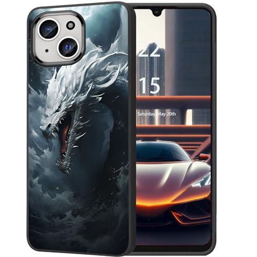 DHEEBFWE Schutzhülle für iPhone 14 Plus, ultradünn, Silikon, weich, mattiert, TPU, stoßdämpfend, kratzfest, Schutzhülle für iPhone 14 Plus 6,7 Zoll, weißer Drache DHEEBFWE Schutzhülle für iPhone 14 Plus, ultradünn, Silikon, weich, mattiert, TPU, stoßdämpfend, kratzfest, Schutzhülle für iPhone 14 Plus 6,7 Zoll, weißer Drache von DHEEBFWE