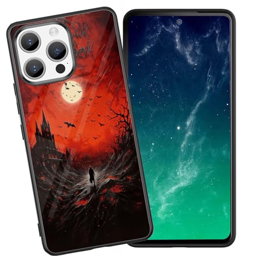 DHEEBFWE Schutzhülle für iPhone 14 Pro Max, stoßfest, kratzfest, weiches Silikon, mit organischer Glasrückseite, langlebige Schutzhülle für iPhone 14 Pro Max 6,7 Zoll (2022), rotes von DHEEBFWE
