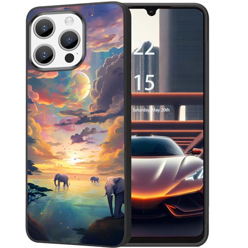 DHEEBFWE Schutzhülle für iPhone 14 Promax, ultradünn, Silikon, weich, mattiert, TPU, stoßdämpfend, kratzfest, Schutzhülle für iPhone 14 Promax 6,7 Zoll, Elefanten-Sonnenuntergang-Design DHEEBFWE Schutzhülle für iPhone 14 Promax, ultradünn, Silikon, weich, mattiert, TPU, stoßdämpfend, kratzfest, Schutzhülle für iPhone 14 Promax 6,7 Zoll, Elefanten-Sonnenuntergang-Design von DHEEBFWE