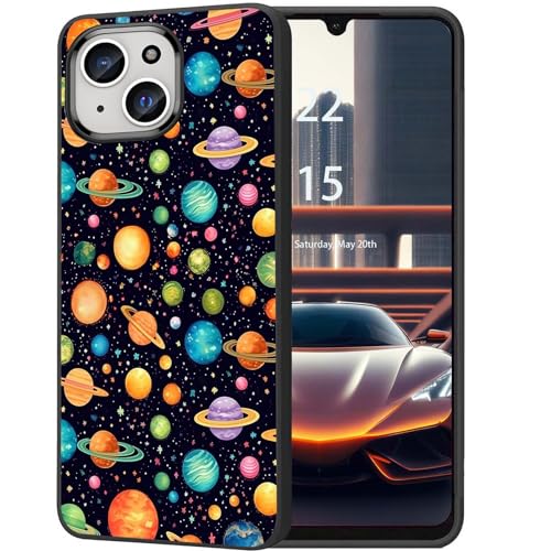 DHEEBFWE Schutzhülle für iPhone 15, dünn, mattiert, TPU, weich, stoßdämpfend, kratzfest, langlebig, Planeten-Design DHEEBFWE Schutzhülle für iPhone 15, dünn, mattiert, TPU, weich, stoßdämpfend, kratzfest, langlebig, Planeten-Design von DHEEBFWE