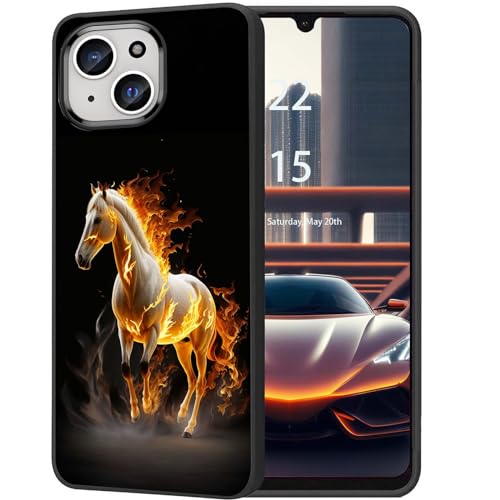 DHEEBFWE Schutzhülle für iPhone 15 Plus, dünne, weiche, mattierte TPU-Hülle, stoßdämpfend, kratzfest, langlebig, Schutzhülle für iPhone 15 Plus, Feuerpferd DHEEBFWE Schutzhülle für iPhone 15 Plus, dünne, weiche, mattierte TPU-Hülle, stoßdämpfend, kratzfest, langlebig, Schutzhülle für iPhone 15 Plus, Feuerpferd von DHEEBFWE
