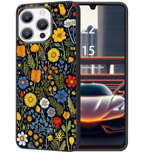 DHEEBFWE Schutzhülle für iPhone 15 Pro, dünn, weich, mattiert, TPU, stoßdämpfend, kratzfest, langlebig, Blumengarten DHEEBFWE Schutzhülle für iPhone 15 Pro, dünn, weich, mattiert, TPU, stoßdämpfend, kratzfest, langlebig, Blumengarten von DHEEBFWE