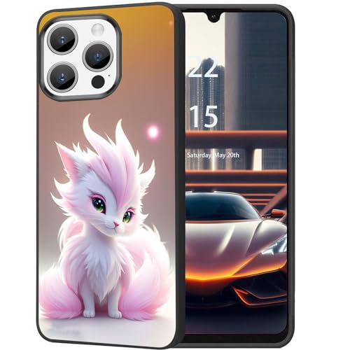 DHEEBFWE Schutzhülle für iPhone 15 Pro, ultradünn, Silikon, weich, mattiert, TPU, stoßdämpfend, kratzfest, Schutzhülle für iPhone 15 Pro 15,5 cm (6,1 Zoll), Fuchs-Design von DHEEBFWE