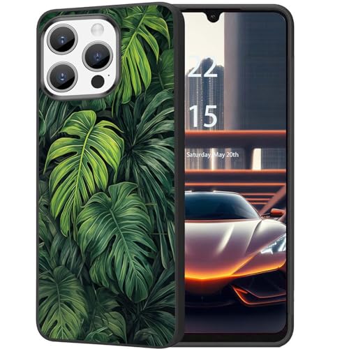 DHEEBFWE Schutzhülle für iPhone 15 Pro Max, dünn, weich, mattiert, TPU, stoßdämpfend, kratzfest, langlebig, Palmblätter DHEEBFWE Schutzhülle für iPhone 15 Pro Max, dünn, weich, mattiert, TPU, stoßdämpfend, kratzfest, langlebig, Palmblätter von DHEEBFWE