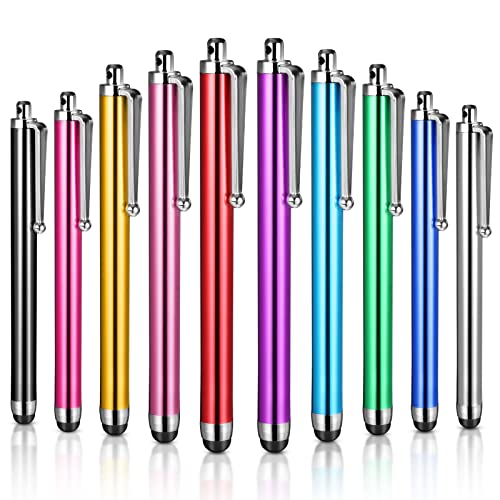 Stylus-Stifte für iPad, Kindle, Touchscreen, Computer, Stylus-Stift mit Gummi am Ende für iPad, Stylus-Stifte für Touchscreens, universeller kapazitiver Eingabestift, Handy, 10 Stück von DHFUCNKO