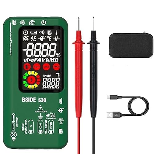 Digital multimeter und Analysator mit Infrarot-Thermometer-Funktion, Volt-Meter-Ohmmeter-Auto-Ranging-Prüfvorrichtung, Hochspannungsdioden-Prüfvorrichtung für elektronischen Elektriker-Haushalt von DHH