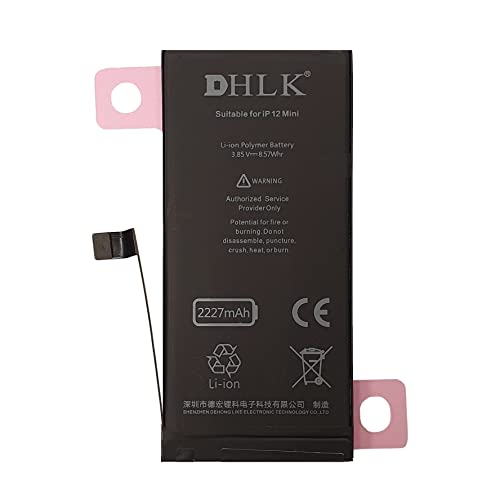 DHLK® Akku Batterie Ersatz kompatibel mit iPhone 12 Mini - Optimale Leistung, verlängerte Lebensdauer/Kapazität 2217 mAh [2 Jahre Garantie] von DHLK