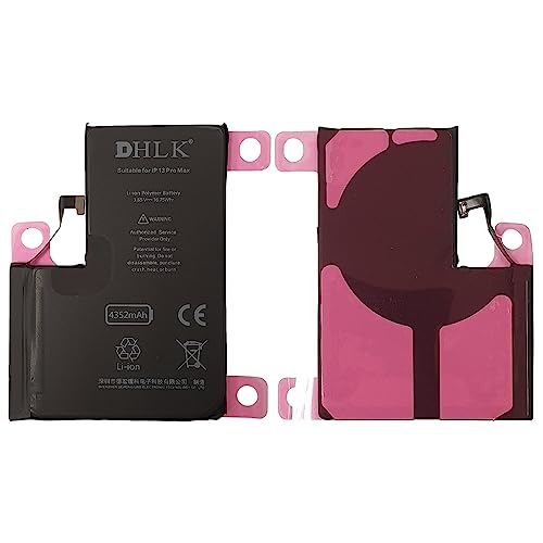 DHLK® Akku Batterie Ersatz kompatibel mit iPhone 13 Pro Max - Optimale Leistung, verlängerte Lebensdauer/Kapazität 4352 mAh [2 Jahre Garantie] von DHLK