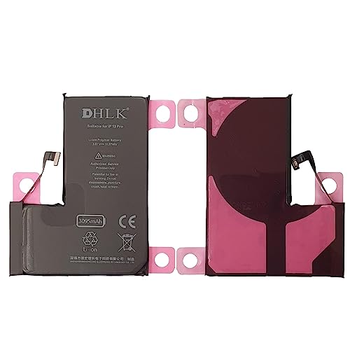 DHLK® Akku Batterie Ersatz kompatibel mit iPhone 13 Pro - Optimale Leistung, verlängerte Lebensdauer/Kapazität 3095 mAh [2 Jahre Garantie] von DHLK