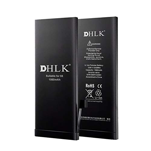 DHLK® Akku Batterie Ersatz kompatibel mit iPhone 5S e 5C - Optimale Leistung, verlängerte Lebensdauer/Kapazität 1560 mAh [2 Jahre Garantie] von DHLK