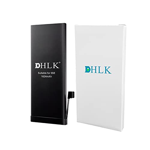 DHLK® Akku Batterie Ersatz kompatibel mit iPhone SE - Optimale Leistung, verlängerte Lebensdauer/Kapazität 1624 mAh [2 Jahre Garantie] von DHLK