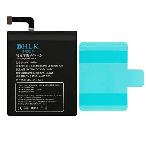 DHLK® Akku Batterie kompatibel mit Xiaomi Mi 6 [BM39-3350 mAh ] von DHLK