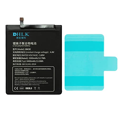 DHLK® Akku Batterie kompatibel mit Xiaomi Mi 8 [BM3E - 3400 mAh von DHLK