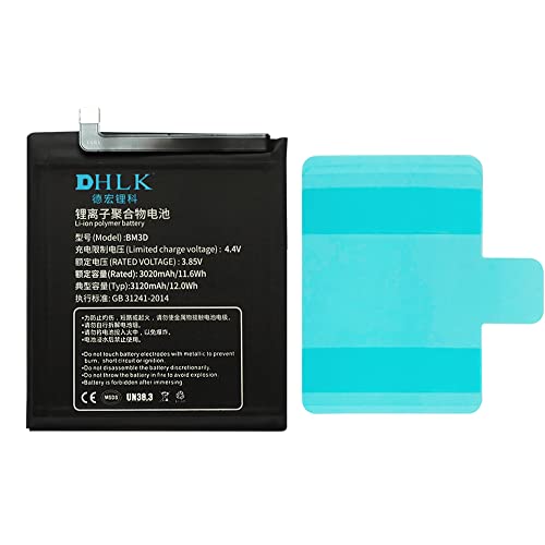 DHLK® Akku Batterie kompatibel mit Xiaomi Mi 8 SE [BM3D - 3120 mAh von DHLK