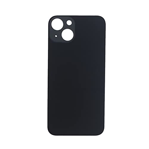 DHLK® Backcover Glas Rückseite Gehäuse kompatibel mit iPhone 13 - Back Glass Big Hole (Schwarz) von DHLK