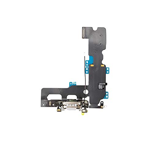 DHLK® Ladebuchse Dock Connector kompatibel mit iPhone 7 Plus - Dock ConnectorFlex, Hellgrau (A1661, A1784, A1785) von DHLK