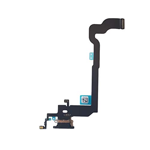 DHLK® Ladebuchse Dock Connector kompatibel mit iPhone X - Dock ConnectorFlex, Schwarz (A1865, A1901, A1902) von DHLK