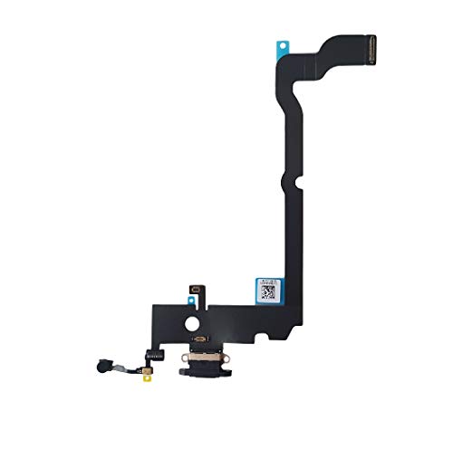 DHLK® Ladebuchse Dock Connector kompatibel mit iPhone XS MAX - Dock ConnectorFlex, Schwarz (A1921, A2101, A2102, A2104) von DHLK