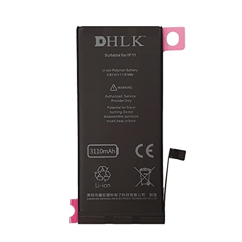 DHLK® TI Line Akku Batterie kompatibel mit iPhone 11 (A2111, A2223, A2221)- Kapazität 3110 mAh von DHLK