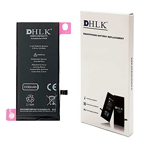 DHLK® TI Line Akku Batterie mit höher Kapazität kompatibel mit iPhone XR (A1984, A2105, A2106) - Kapazität 3500 mAh von DHLK