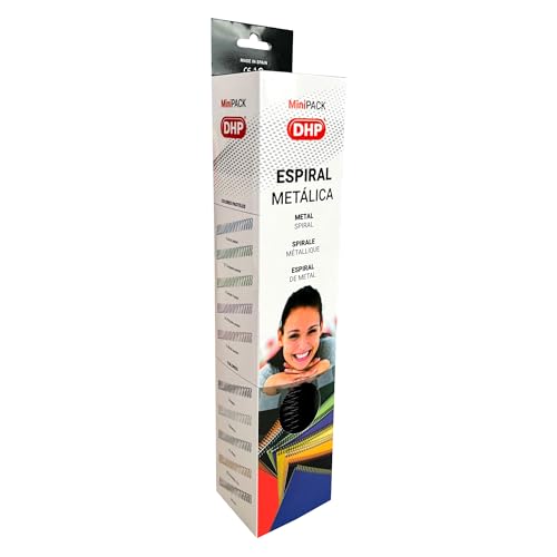 DHP - Metallspirale zum Binden, Schritt 5:1, 18 mm, Schwarz (25 Stück) von DHP