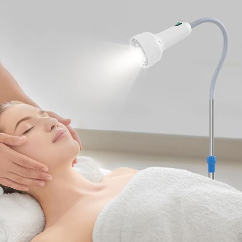 Medizinische Untersuchung Lichtlampe, Dimmbare Höhe & 360 Rotation Led Lichtlampe, Mobile Tageslichtlampe Stehlampe für Ambulanzen, Gynäkologie, Stomatologie (30W) von DHQCQL