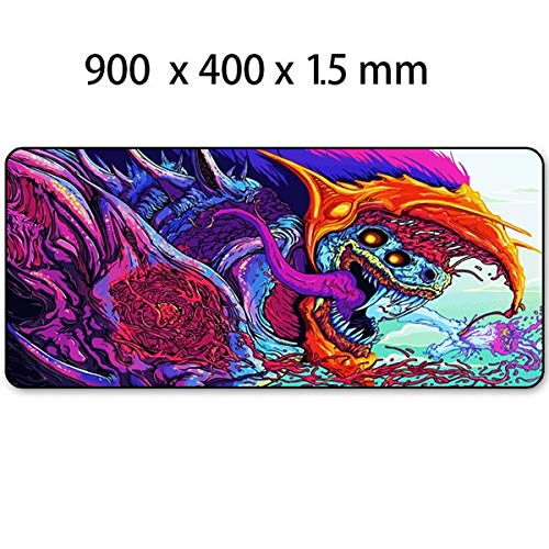 Dhsbd Mauspad Gelkissen Gaming Mauspad Spiel 900X400Mm Hyper Beast Xl Große Verriegelungskante Gaming Mouse Pad Tastatur Gummi Mousepad Wrist Rest Tabellen - Computer - Mat Mat 1 von DHSBD