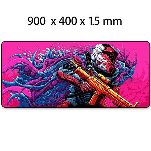 Dhsbd Mauspad Gelkissen Gaming Mauspad Spiel 900X400Mm Hyper Beast Xl Große Verriegelungskante Gaming Mouse Pad Tastatur Gummi Mousepad Wrist Rest Tabellen - Computer - Mat Mat 6 von DHSBD