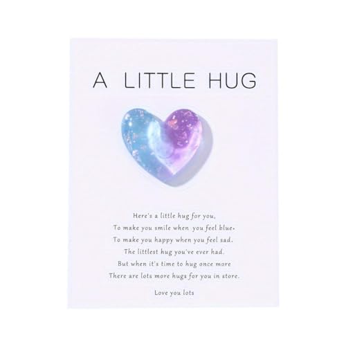 DHliIQQ A Little Hug Token Geschenk für Frauen, Tochter, Weihnachten, Geburtstag, Geschenk für große Distanzschwester, Verwandte, lange kleine Nichte, Cousins DHliIQQ A Little Hug Token Geschenk für Frauen, Tochter, Weihnachten, Geburtstag, Geschenk für große Distanzschwester, Verwandte, lange kleine Nichte, Cousins von DHliIQQ