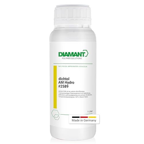 DIAMANT dichtol AM Hydro 1L – Wasserbasierte Versiegelung für 3D-Druck | Gas- & wasserdicht | Lösungsmittelfrei | Für PLA, ABS, FDM & SLS Druckteile | Imprägnierung additive Fertigung von DIAMANT Polymer