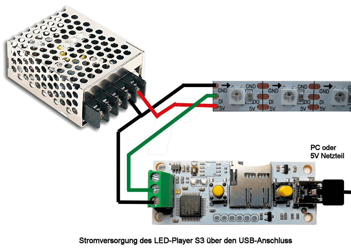 LED 150208 - LED-Player-S3, WS2812 von SD-Karte oder PC ansteuern LED 150208 - LED-Player-S3, WS2812 von SD-Karte oder PC ansteuern von DIAMEX
