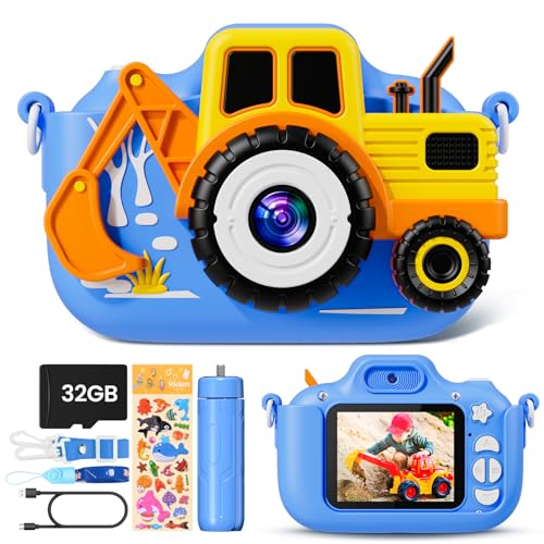 DIAMOOKY Kinderkamera, Digitalkamera Kinder 1080P 2,0-Zoll-Bildschirm, Kinder Kamera mit 32GB Karte Fotoapparat Kinder Selfie Kamera für 3-12 Jahre Geburtstag Weihnachten Spielzeug Kinder von DIAMOOKY