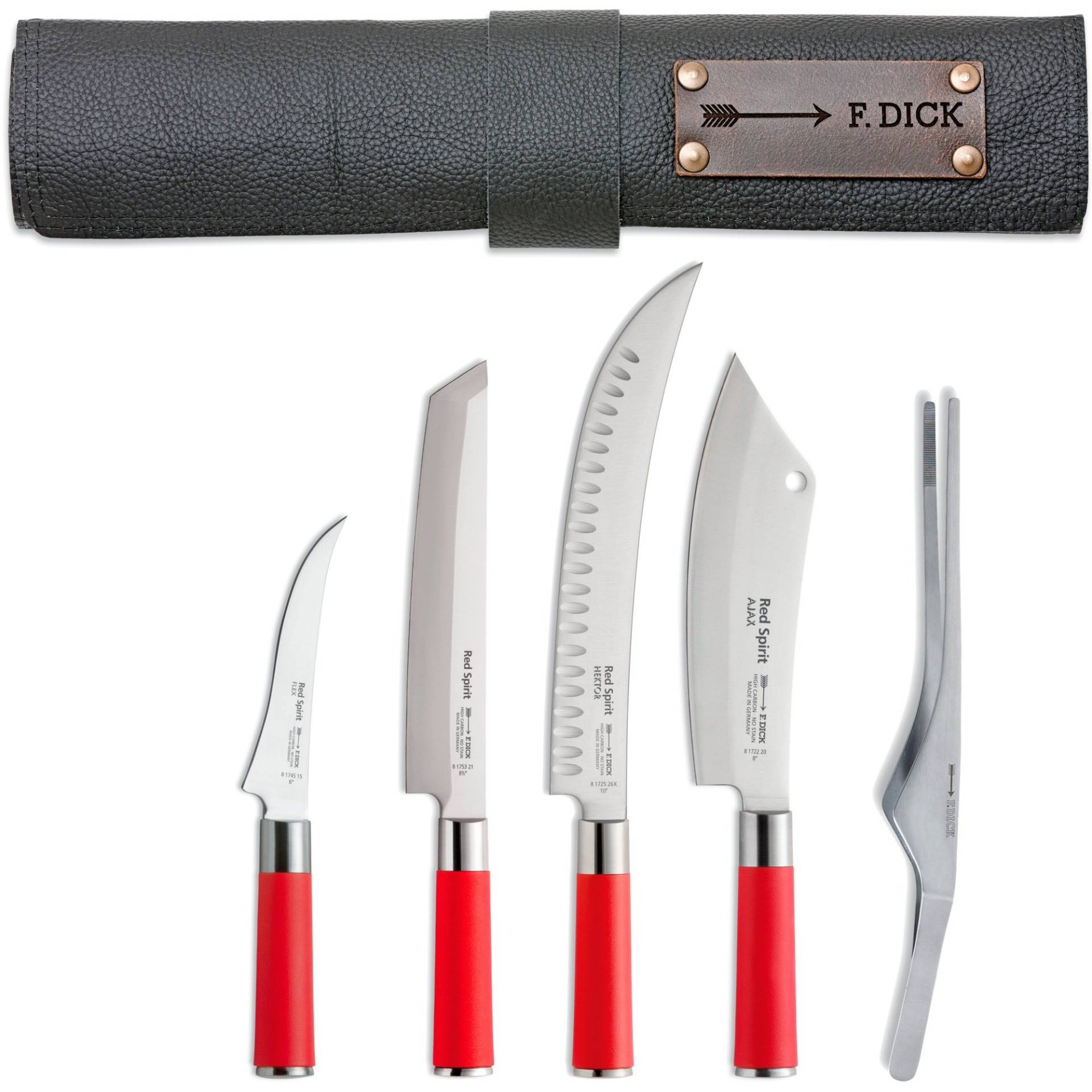 Leder-Rolltasche "Red Spirit", 5-teilig, Besteck Leder-Rolltasche "Red Spirit", 5-teilig, Besteck von DICK