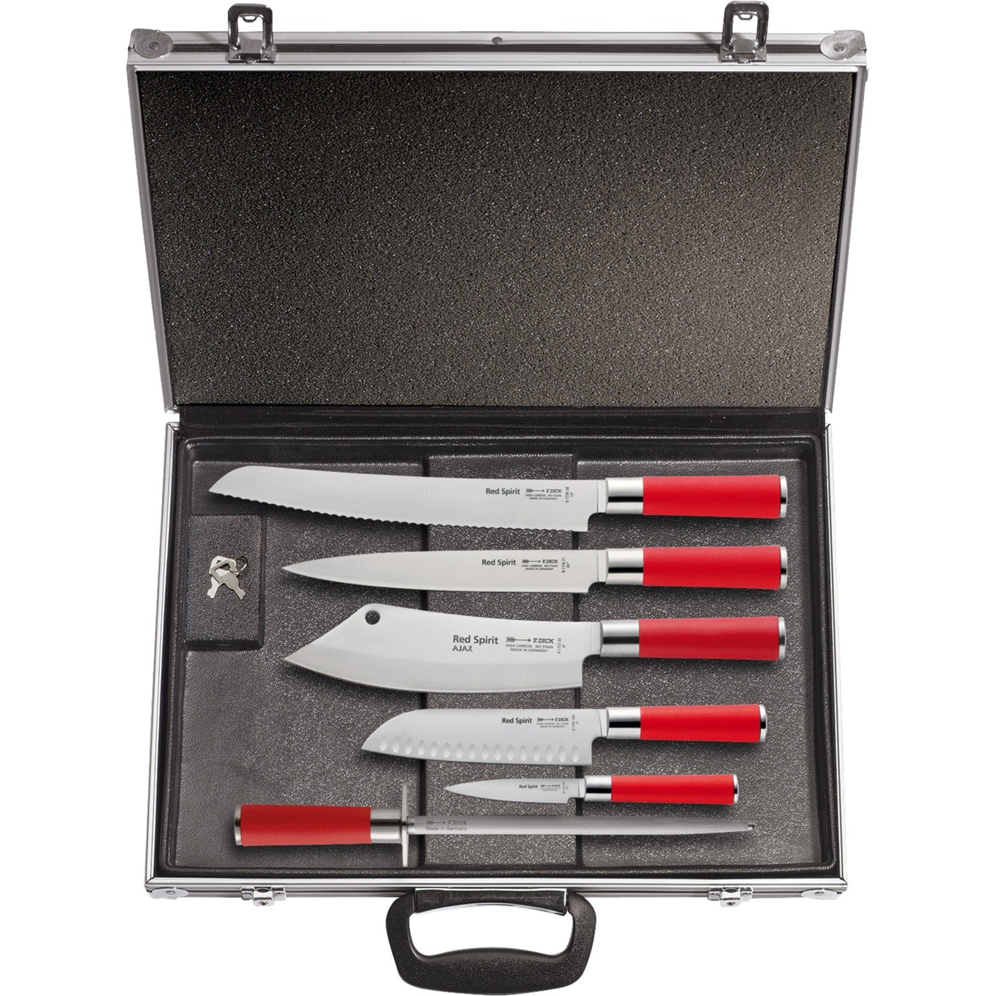 Magnetkoffer "Red Spirit", 6-teilig, Messer Magnetkoffer "Red Spirit", 6-teilig, Messer von DICK