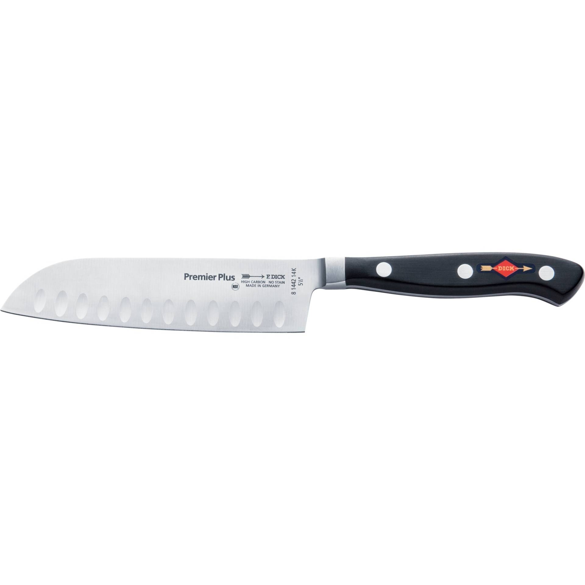 Premier Eurasia Santoku Kullenschliff, 14cm, Messer von DICK