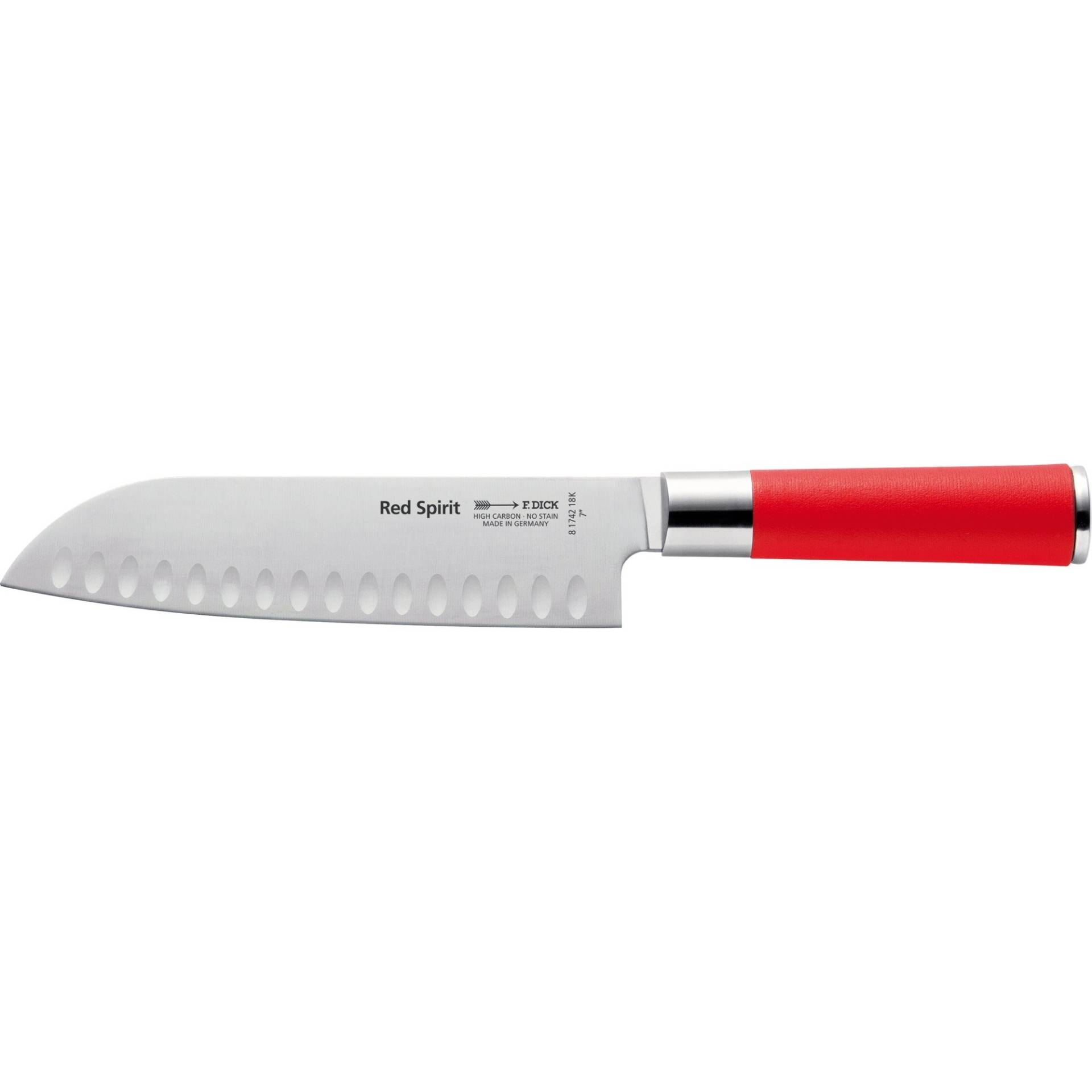 Red Spirit Santoku Kullenschliff, 18cm, Messer von DICK