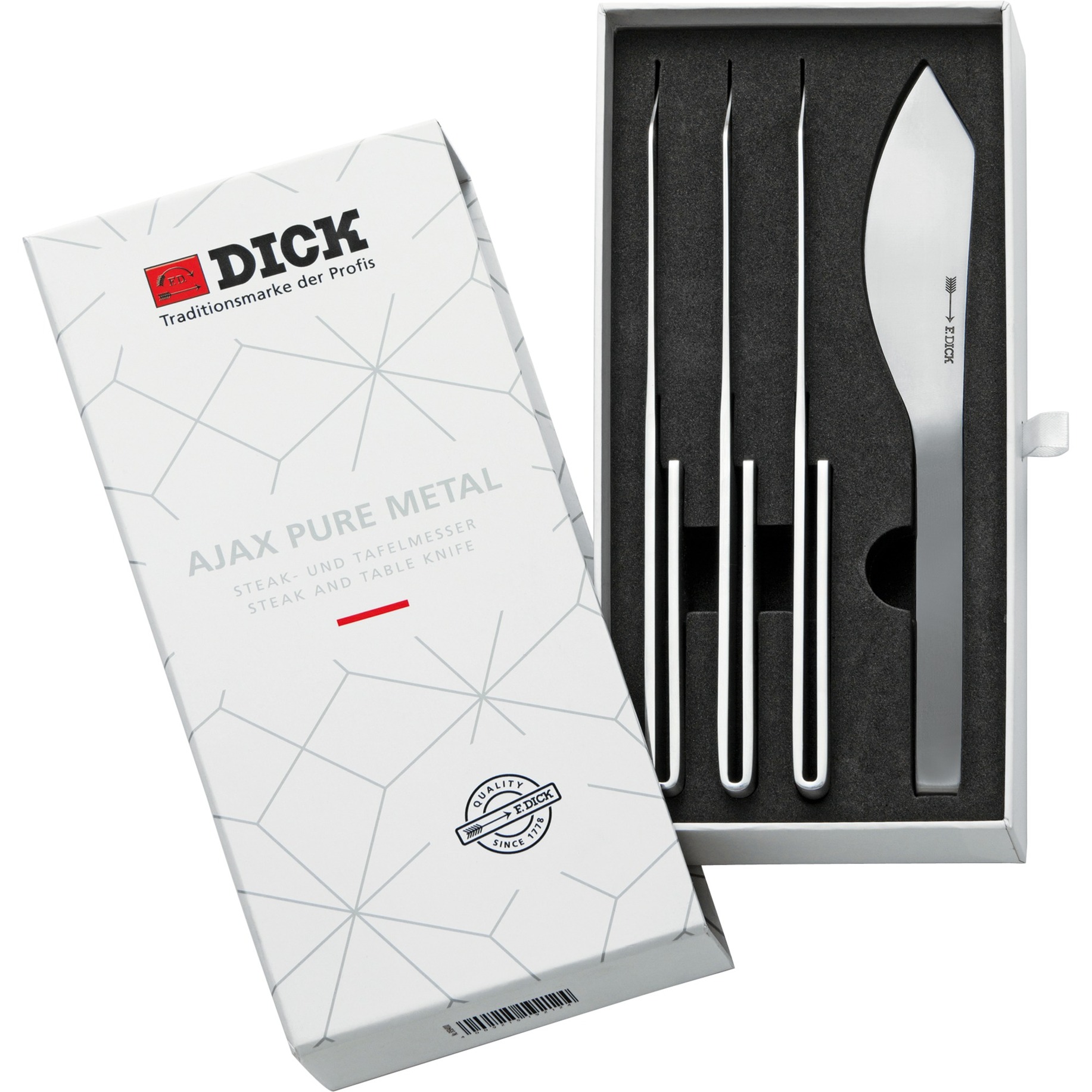 Steakmesser AJAX Pure Metal, 4er-Set von DICK