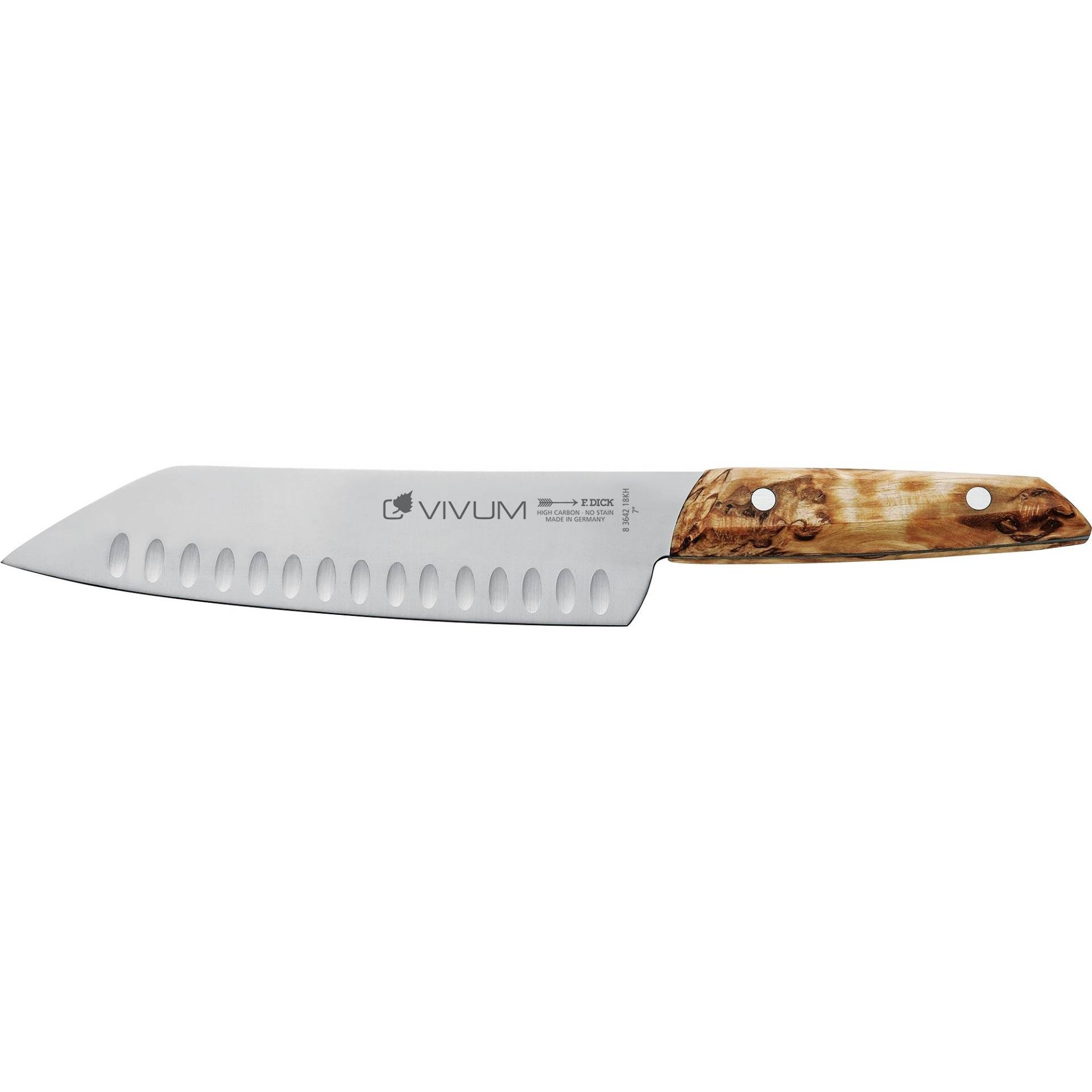 VIVUM Santoku Kullenschliff, 18cm, Messer von DICK