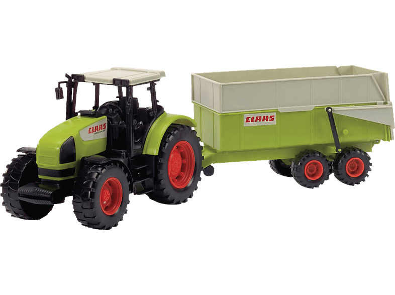 DICKIE-TOYS CLAAS Ares Set, Traktor mit Anhänger, Kippmechanismus Spielzeugauto Mehrfarbig von DICKIE-TOYS