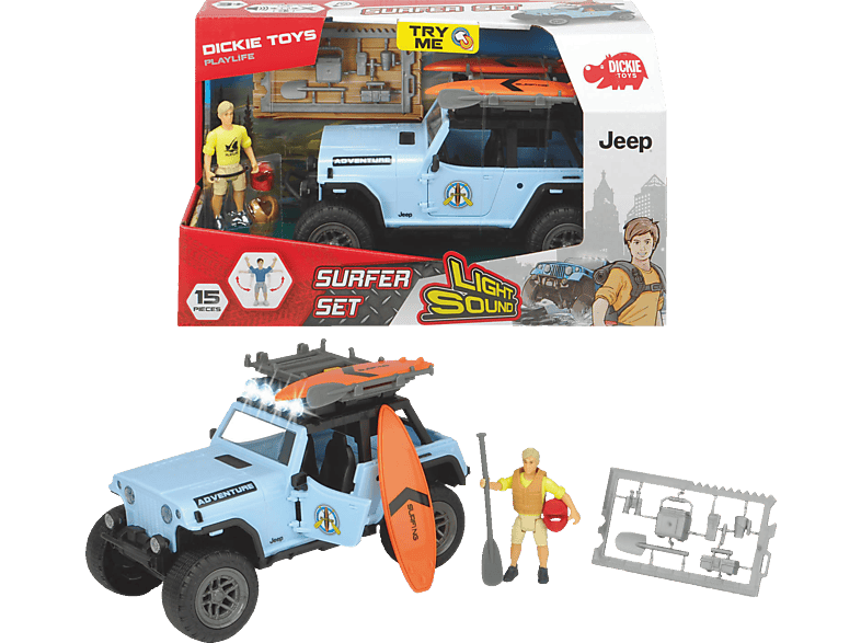 DICKIE-TOYS Surfer Set Spielzeugauto Mehrfarbig von DICKIE-TOYS