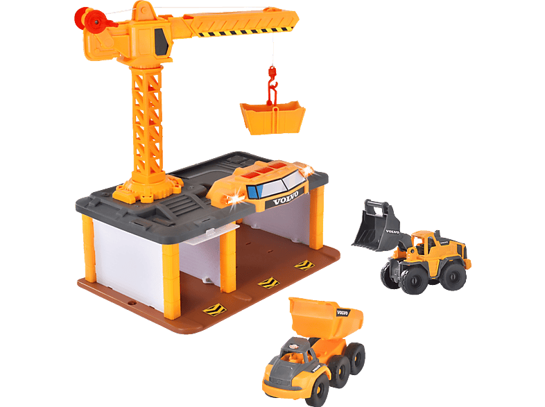 DICKIE-TOYS Volvo Construction Station, Try Me Spielset Mehfarbig von DICKIE-TOYS