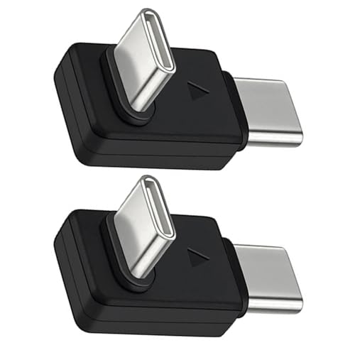 DIDILLX Tragbarer L-förmiger Doppel-Typ-C-auf-Typ-C-OTGs-Adapter für kabellose Lavalier-Mikrofone und USB-C-Geräte von DIDILLX