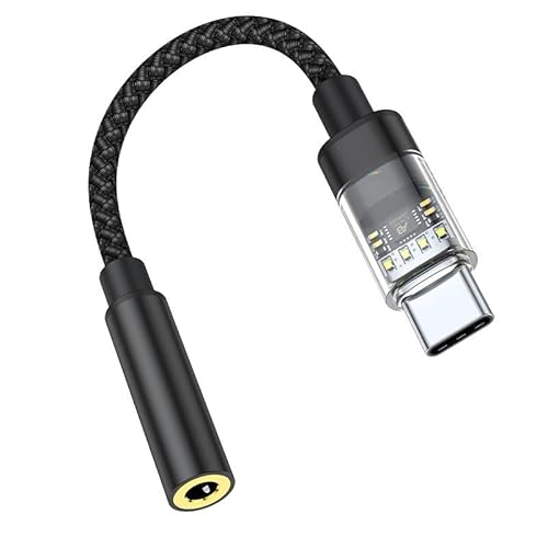 DIDILLX USB-Typ-C auf 3,5-mm-Kopfhörer-Stecker-Adapter, Konverterkabel für Handys der 16/15-Serie und andere Typ-C-Handys und Tablets DIDILLX USB-Typ-C auf 3,5-mm-Kopfhörer-Stecker-Adapter, Konverterkabel für Handys der 16/15-Serie und andere Typ-C-Handys und Tablets von DIDILLX