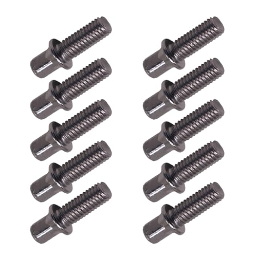 10 x Trommelspannstäbe, enge Schrauben, Metall, rostfrei, kurze Schrauben, Trommel-Hardware-Schrauben für Schlagzeuginstrumente 10 x Trommelspannstäbe, enge Schrauben, Metall, rostfrei, kurze Schrauben, Trommel-Hardware-Schrauben für Schlagzeuginstrumente von DIEKE