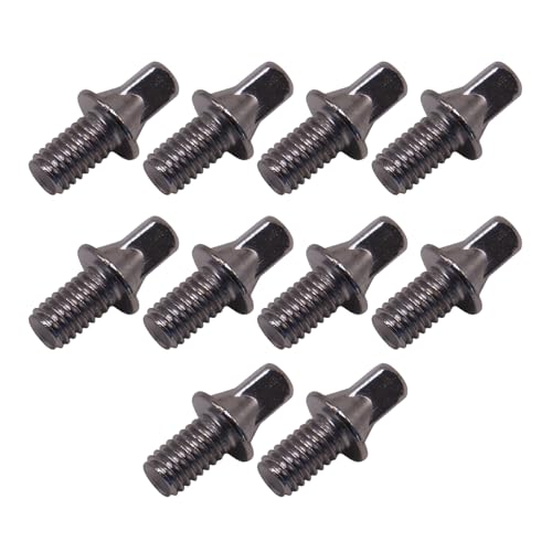 10 x Trommelspannstäbe, enge Schrauben, Metall, rostfrei, kurze Schrauben, Trommel-Hardware-Schrauben für Schlagzeuginstrumente 10 x Trommelspannstäbe, enge Schrauben, Metall, rostfrei, kurze Schrauben, Trommel-Hardware-Schrauben für Schlagzeuginstrumente von DIEKE