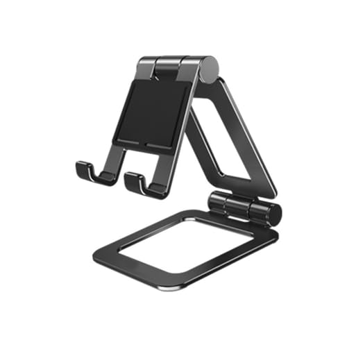 DIEKE Handyhalterung, Aluminium, Winkel, höhenverstellbar, Ständer für Handy, Tablet, Tisch, zusammenklappbare Wiegen für Videoansehen von DIEKE