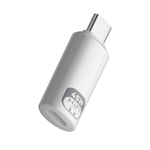 DIEKE Kompakter 8-poliger auf Typ-C-Konverter-Adapter mit PD45W Schnellladung und Hochgeschwindigkeits-Datensynchronisierung für iPhone 16/15 DIEKE Kompakter 8-poliger auf Typ-C-Konverter-Adapter mit PD45W Schnellladung und Hochgeschwindigkeits-Datensynchronisierung für iPhone 16/15 von DIEKE